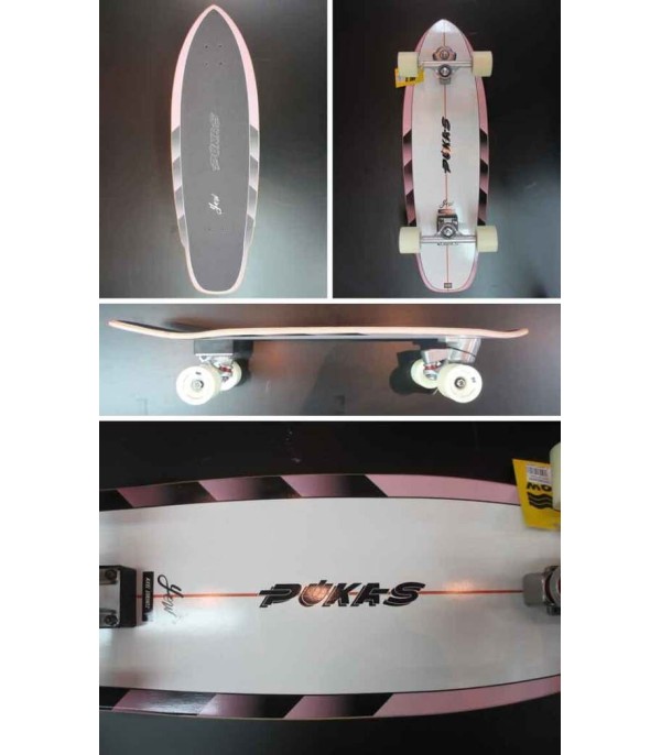 Yow PUKAS RVSH 33 Surfskate Your Own Wave Truck Meraki Surf Skate