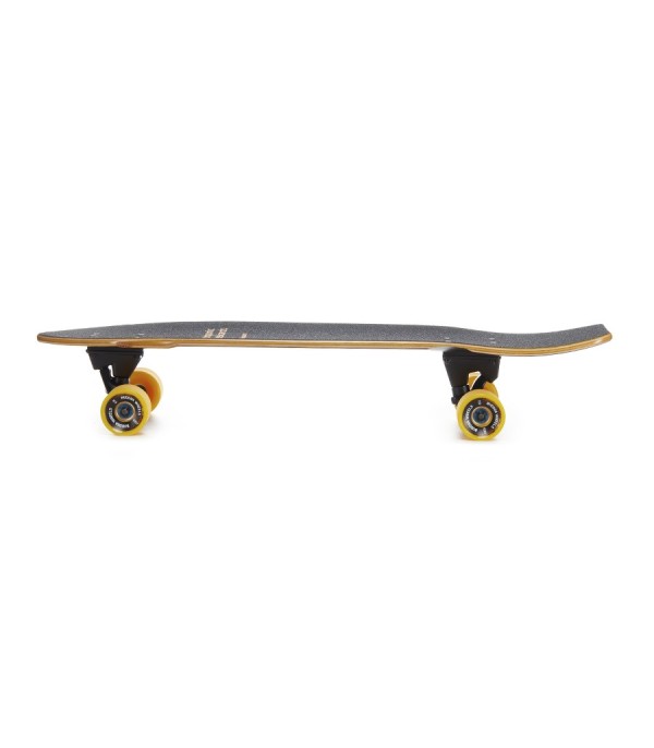 Hydroponic Surfskate Surfskate Square Lunar Black/Yellow Surf Skate Pumptrack Skate park