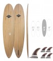 Spoon Natural Wood 9'2 - Tabla Stand Up Paddle Surf Redwoodpaddle madera natural calavera skull