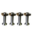 Juego de 4 tornillos con correderas - Inox A4 - US Box