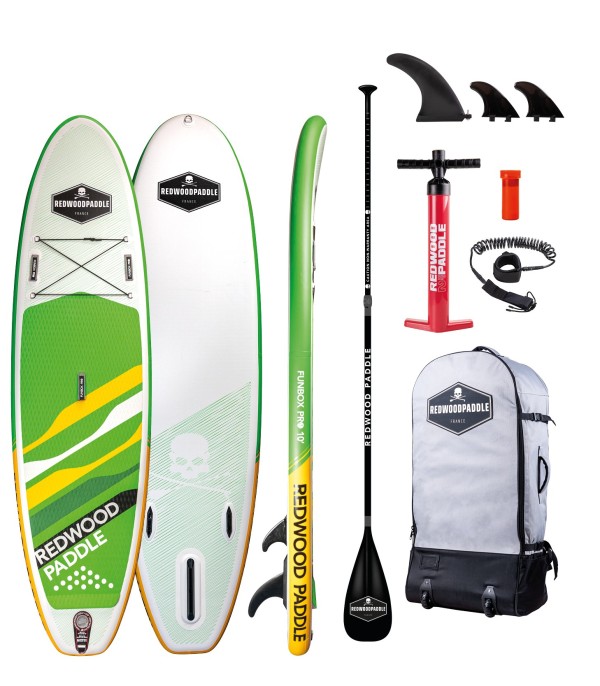 Tabla Stand Up Paddle Surf  Hinchable Funbox Pro 10' Redwoodpaddle woven doble capa calavera skull