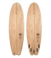 Tabla de surf en madera natural Peppermint Surfboards Diamond Fish 5'8 Timber