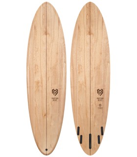 Tabla de surf en madera natural Peppermint Surfboards Peppermint Easy Short 7'0" Timber